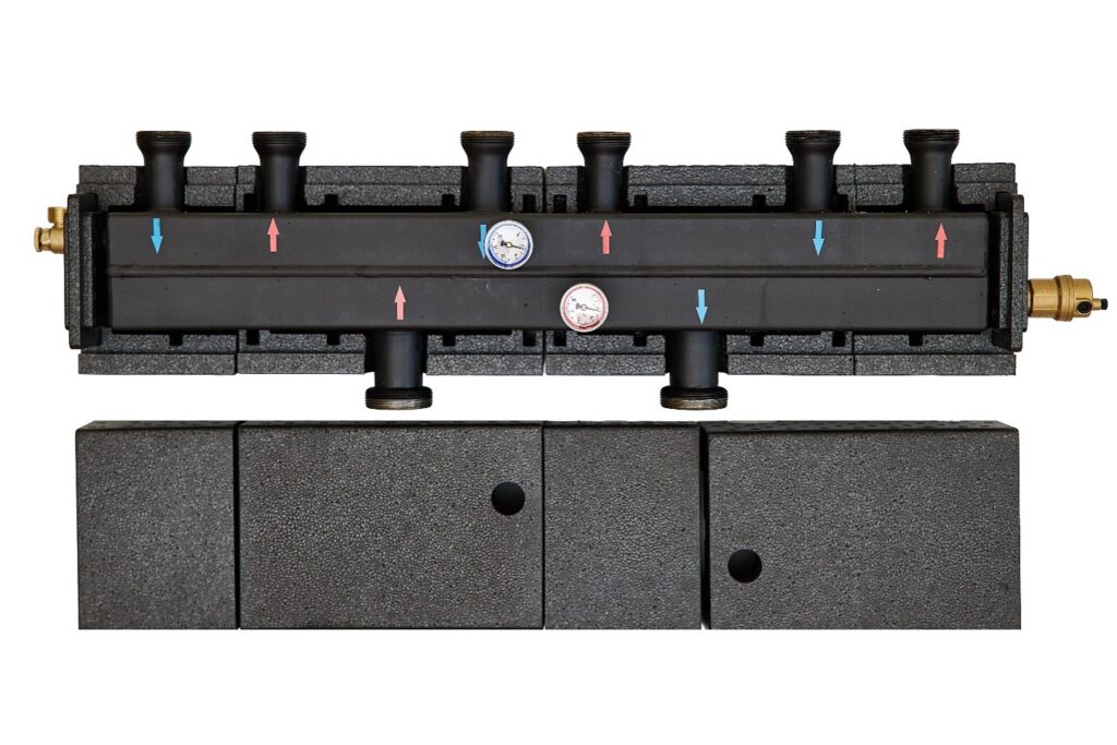 Rozdzielacz na trzy obwody grzewcze